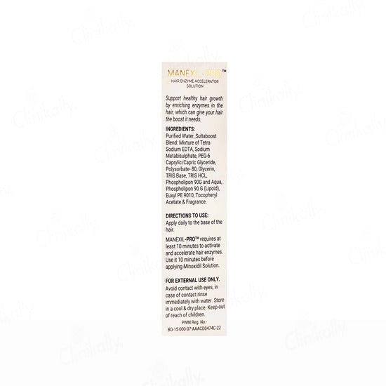 Manexil Pro Hair Enzyme Accelerator Solution 60ml