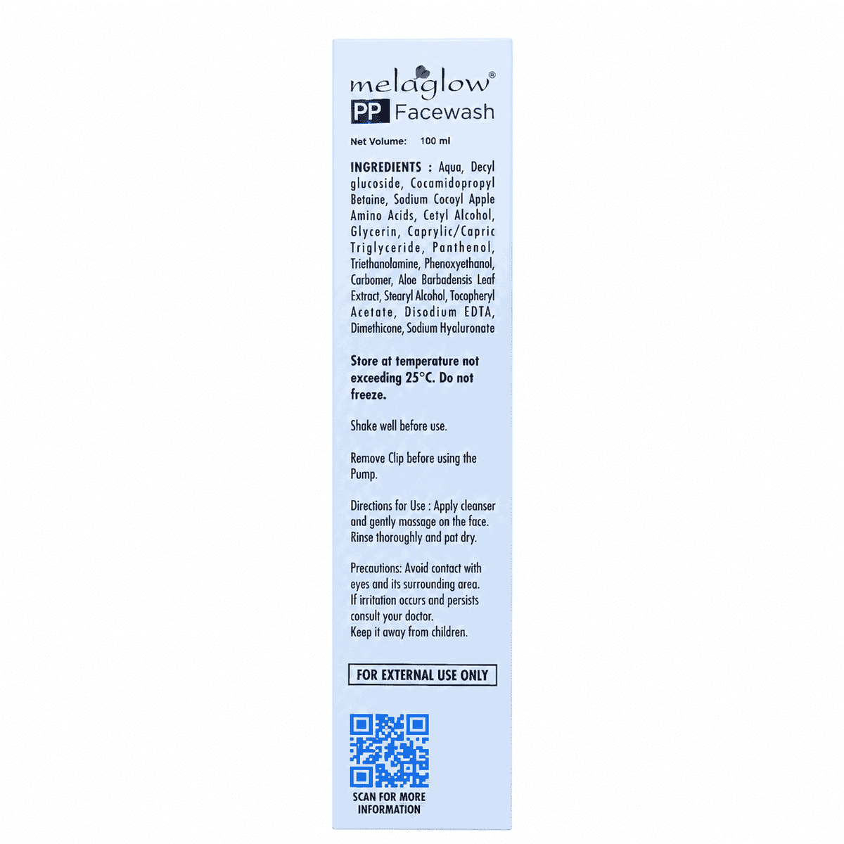 Melaglow PP Face Wash 100ml