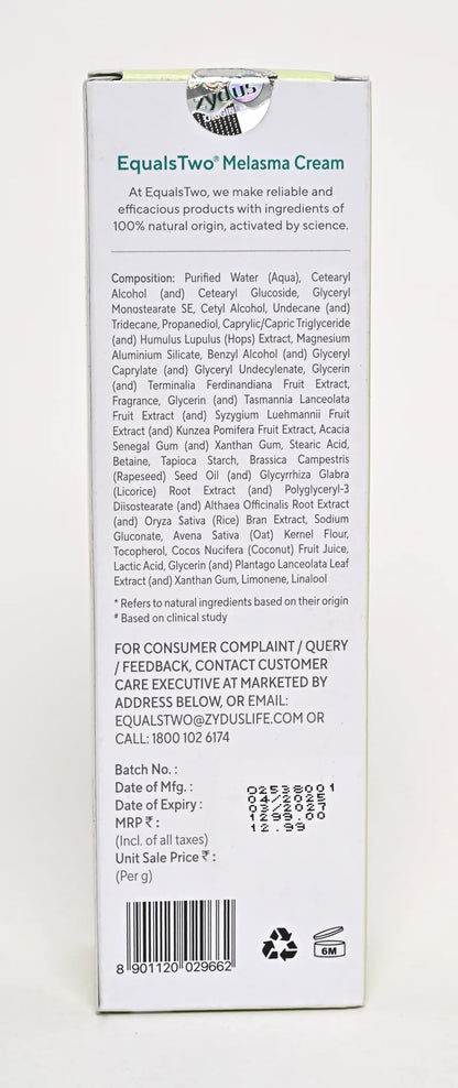 EqualsTwo Melasma Cream 100gm
