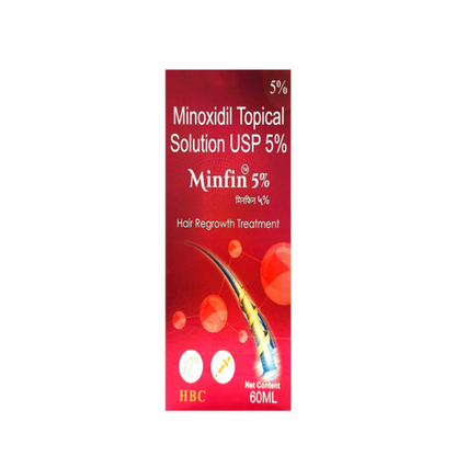 Minfin 5% hair Growth solution, 60ml