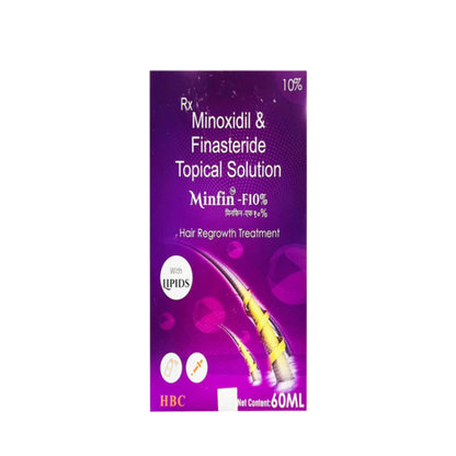 Minfin F 10% Hair growth solution, 60ml