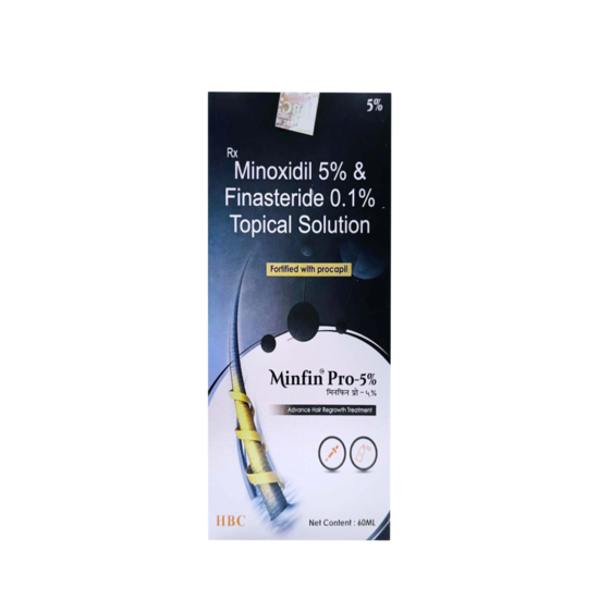 Minfin Pro 5% Topical Solution, 60ml