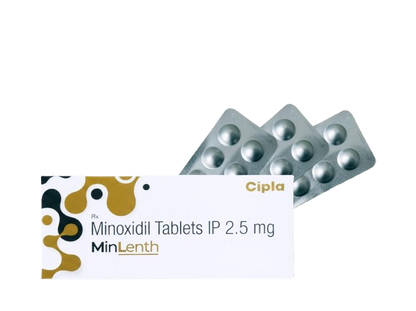 Minlenth 2.5mg Tablet for Hair Regrowth,