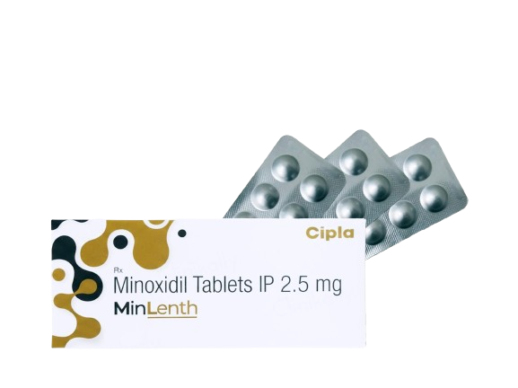 Minlenth 2.5mg Tablet for Hair Regrowth,