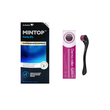 Mintop Forte 5% Bottle of 60ml With Derma Roller [0.50mm]