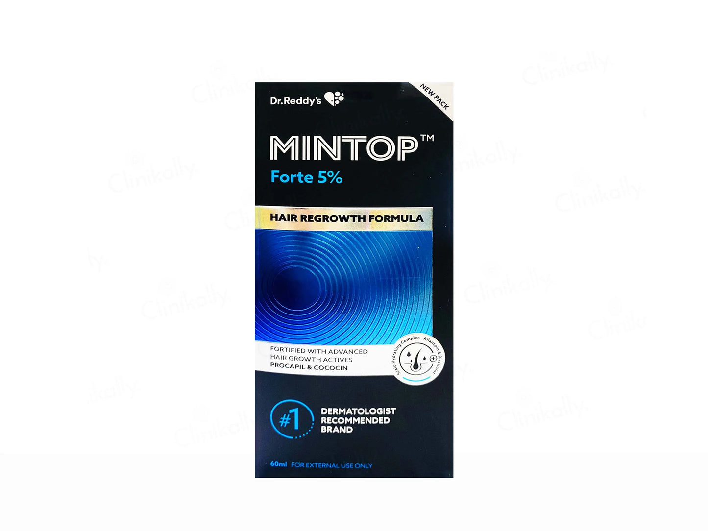 Mintop Forte 5% Solution box packaging for hair regrowth and thinning hair support