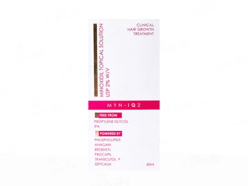 Myn-IQ 2% Hair Growth Topical Solution, 60ml