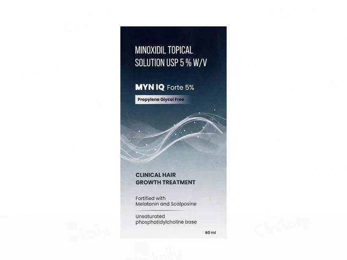 Myn-IQ Forte 5% Hair Growth Topical Solution, 60ml