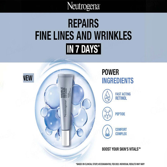 Neutrogena Visible Repair Eye Cream With Retinol, 15gm