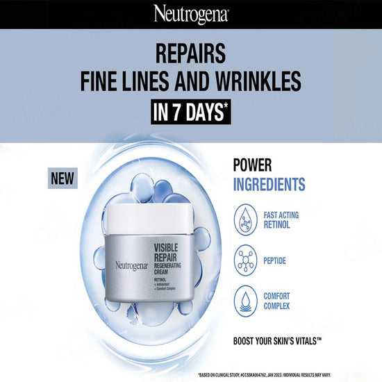 Neutrogena Visible Repair Regenerating Cream With Retinol, 50gm
