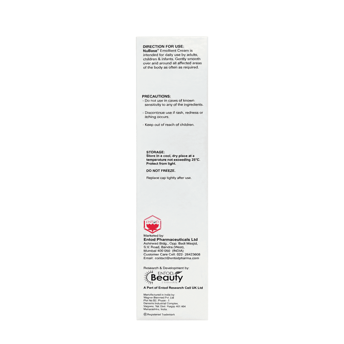 NuBase Moisturising Emollient Cream For Dry Skin 100gm