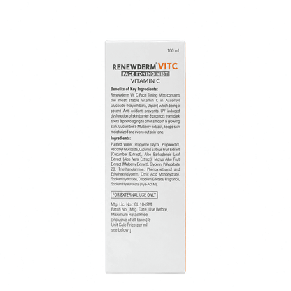 Palsons Renewderm Vit C Face Toning Mist 100ml
