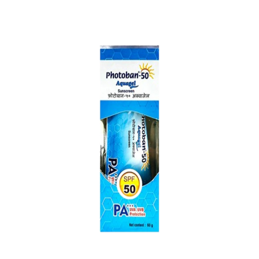 Photoban-50 Aquagel Sunscreen SPF 50 PA+++, 60GM