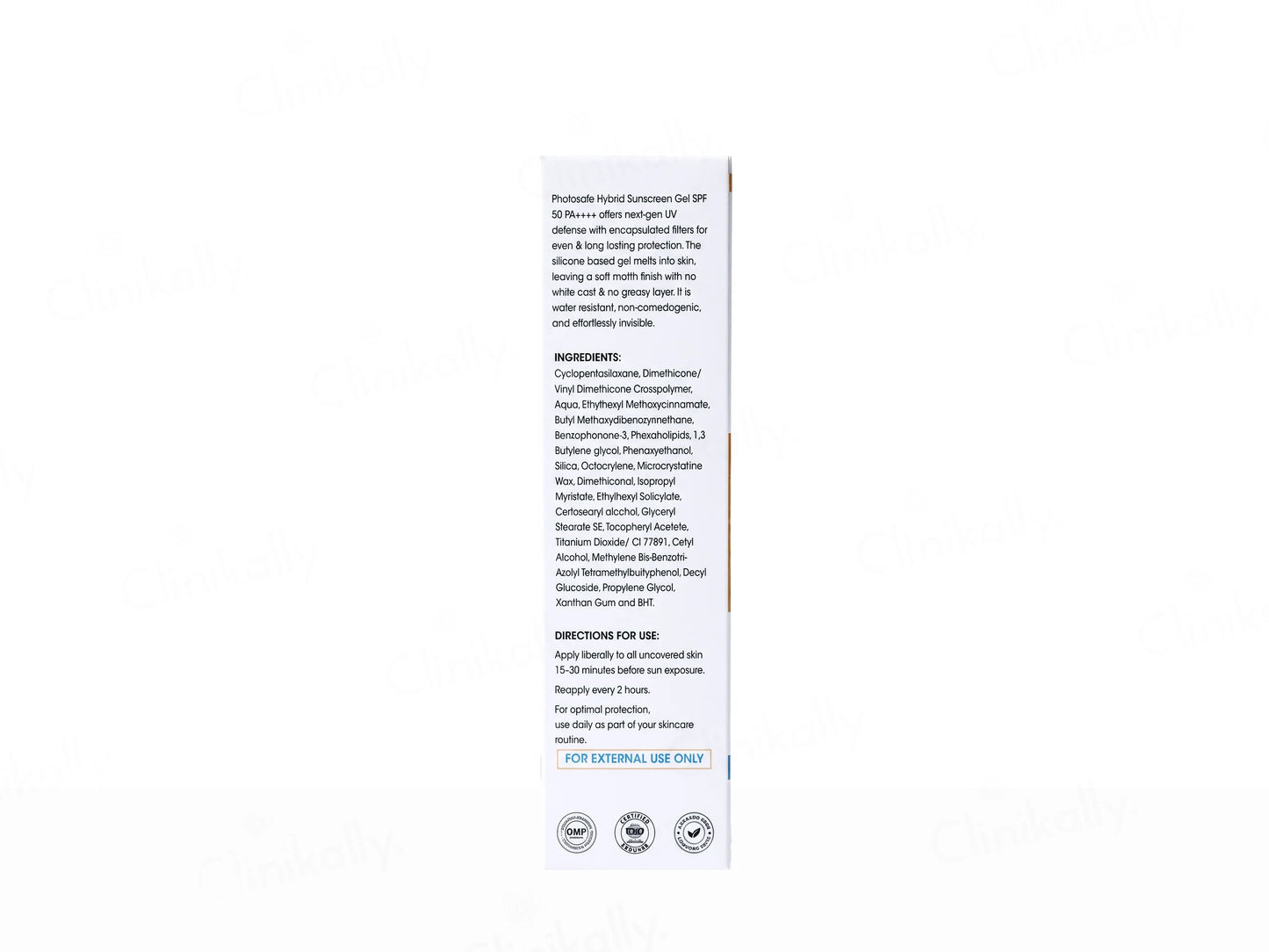 Photosafe Hybrid Broad Spectrum Sunscreen Gel SPF 50+++, 60gm