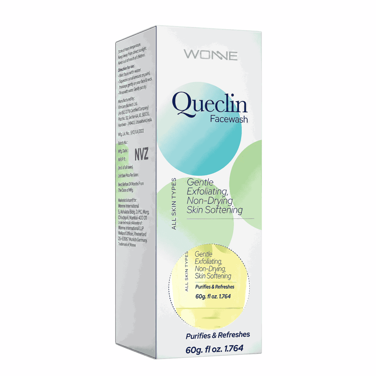 Queclin Facewash 60gm
