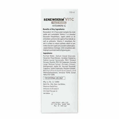 Renewderm Vit C Face Wash (Vitamin C)