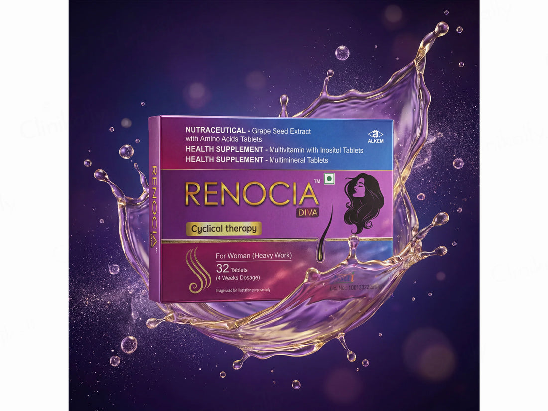 Renocia Diva Hair Cyclical Therapy Nutraceutical Tablet For Women 1 Kit