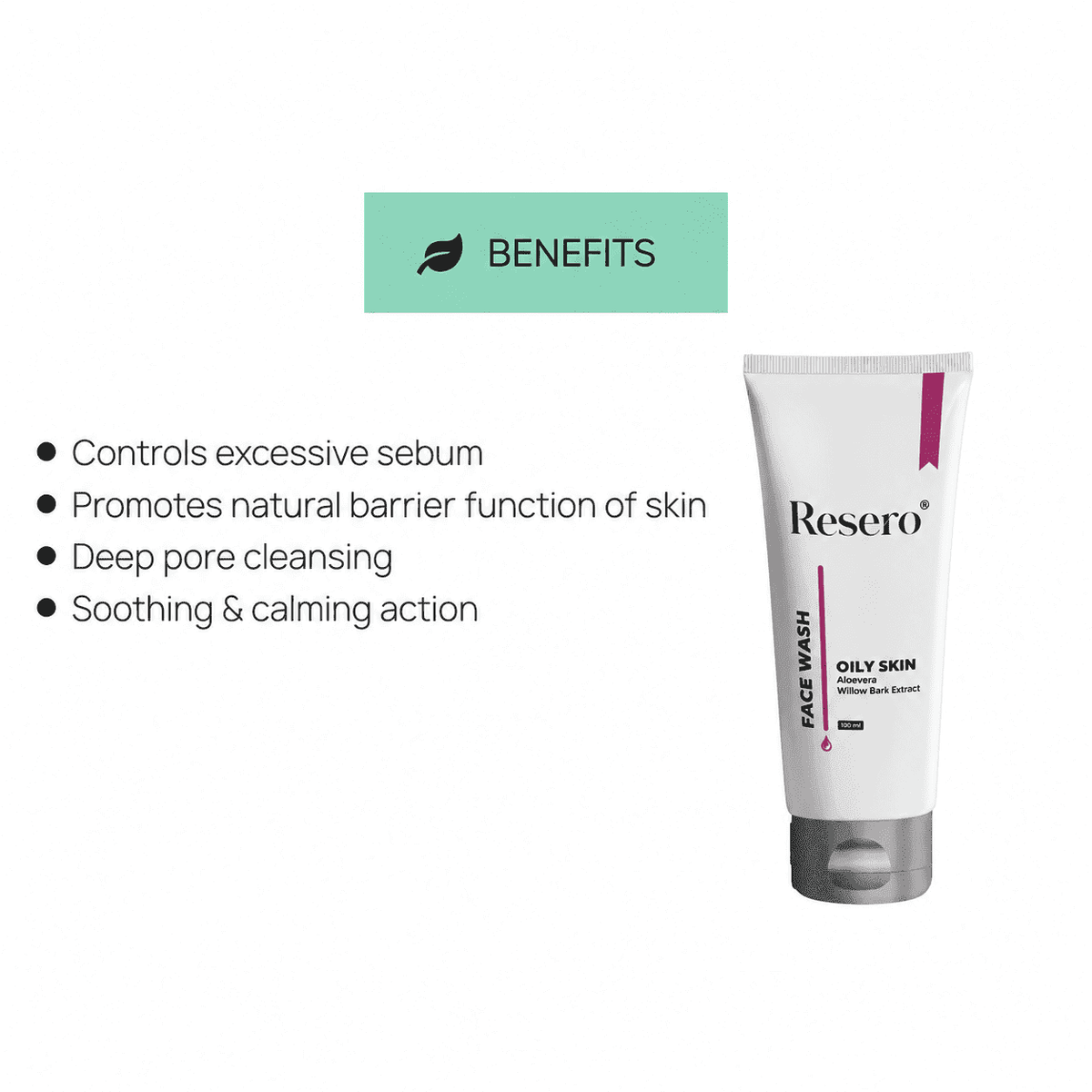 Resero Face Wash Gel For Oily Skin 100ml