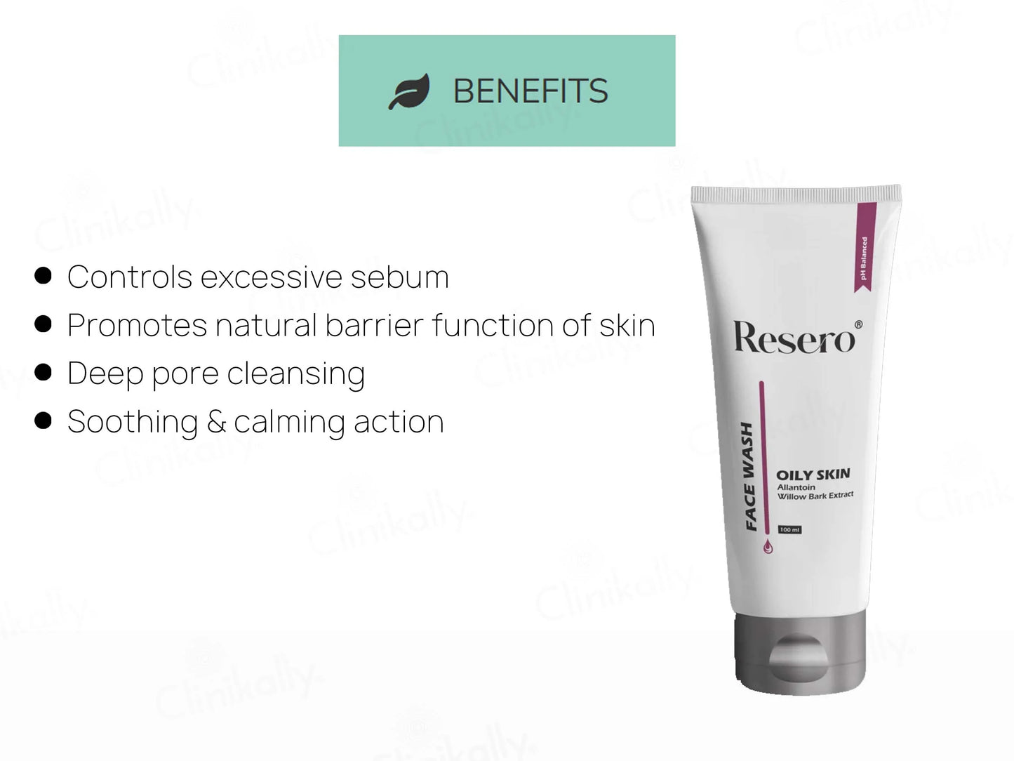 Resero Face Wash Gel For Oily Skin, 100ml