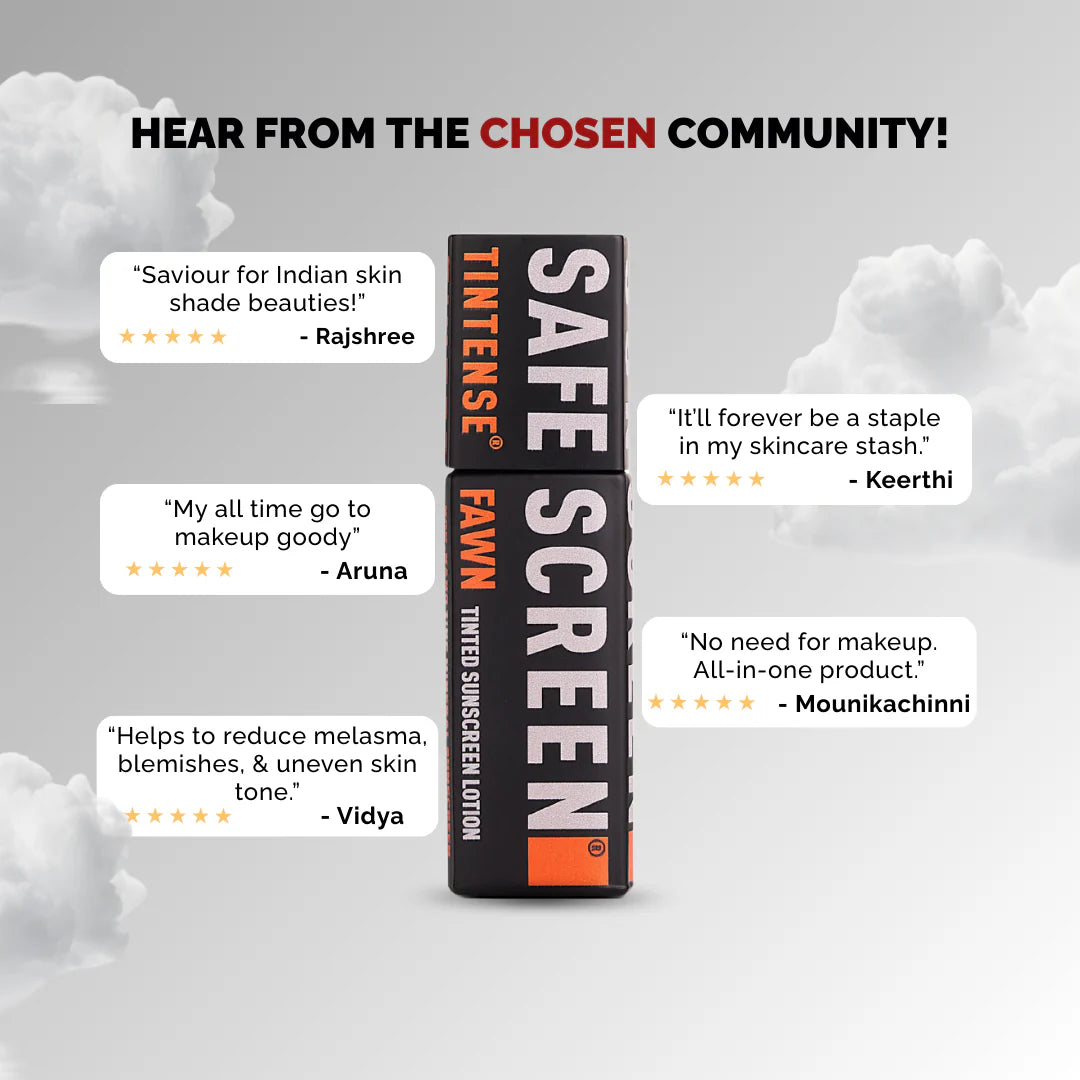 Chosen Safescreen Tintense Fawn Tinted Sunscreen SPF 50+ PA++++ 40ml