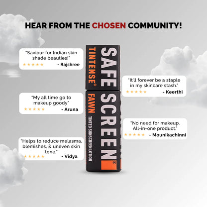 Chosen Safescreen Tintense Fawn Tinted Sunscreen SPF 50+ PA++++ 40ml