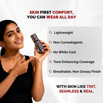 Chosen Safescreen Tintense Fawn Tinted Sunscreen SPF 50+ PA++++ 40ml