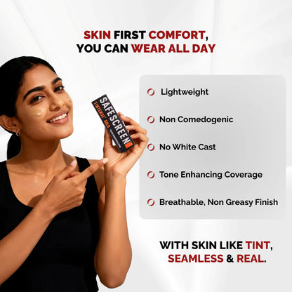 Chosen Safescreen Tintense Gold Tinted Gold Sunscreen SPF 50+ PA++++ 40ml