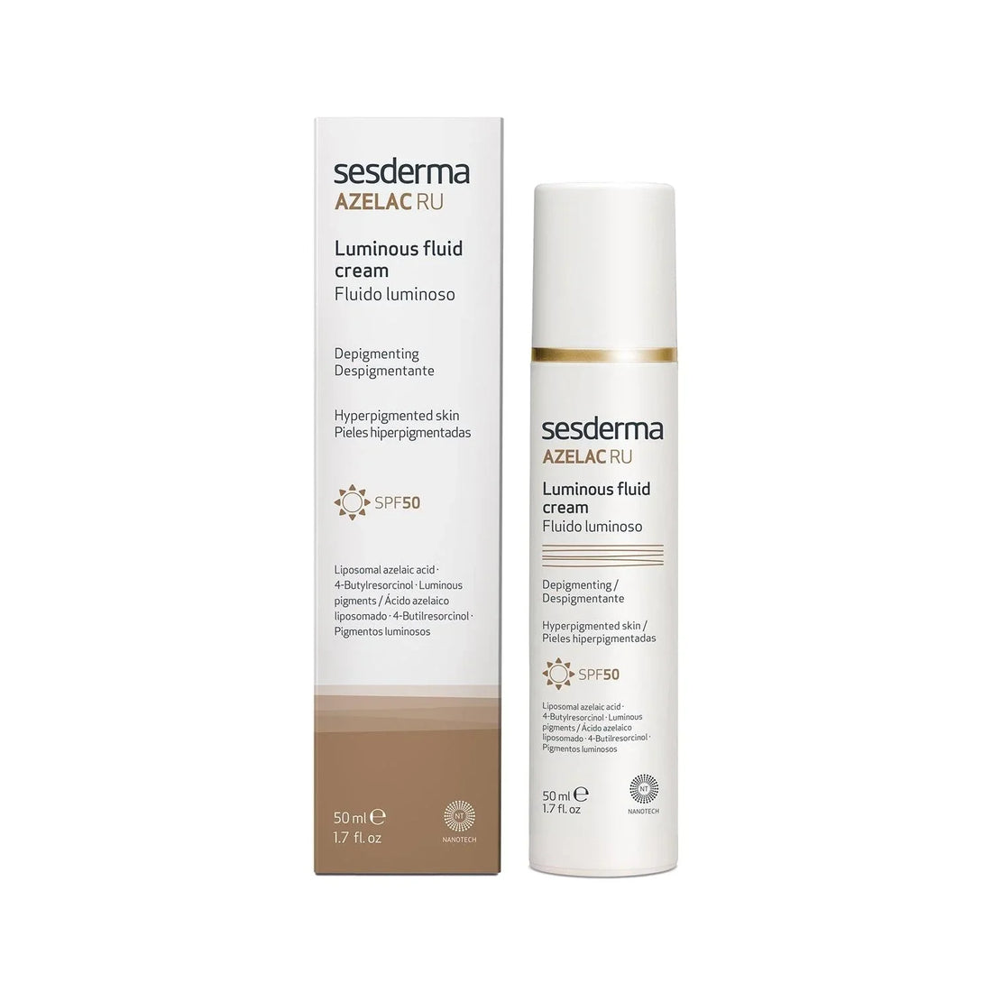 Sesderma Azelac Ru Luminous Fluid SPF50 Cream, 50ml