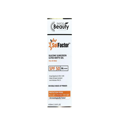 SolFactor Silicone Ultra Matte Sunscreen Gel SPF 50 PA+++ 50ml