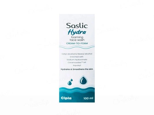 Saslic Hydra Foaming Cream-To-Foam Face Wash 100ml