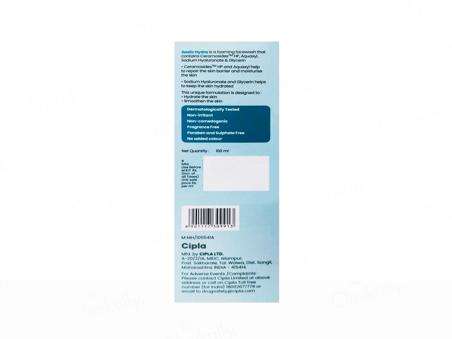 Saslic Hydra Foaming Cream-To-Foam Face Wash 100ml