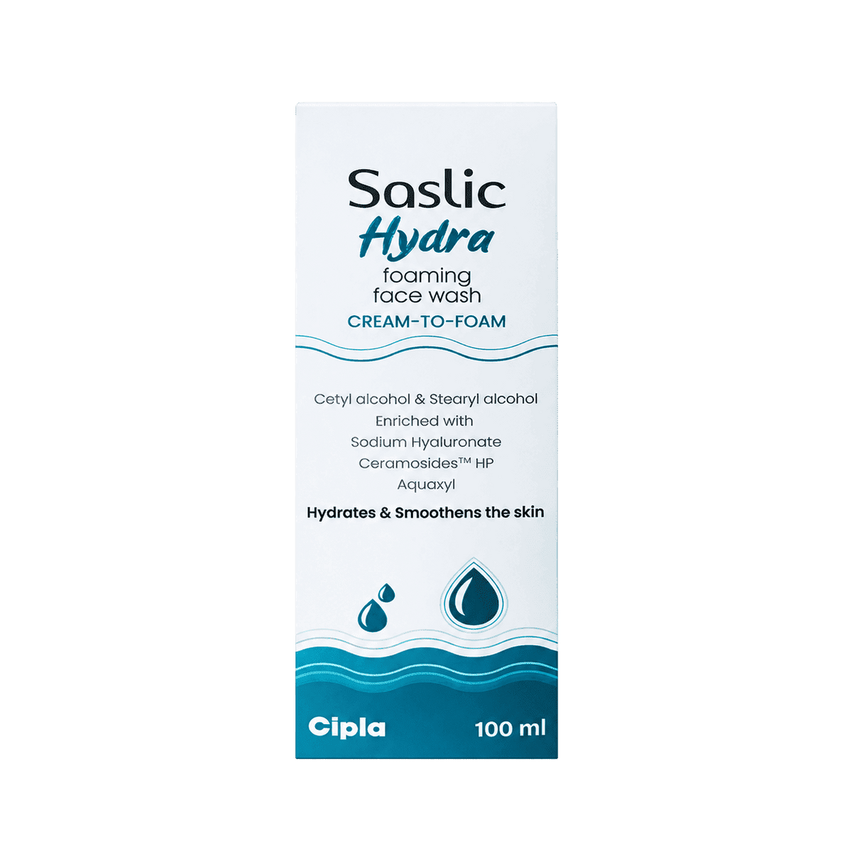 Saslic Hydra Foaming Cream-To-Foam Face Wash 100ml