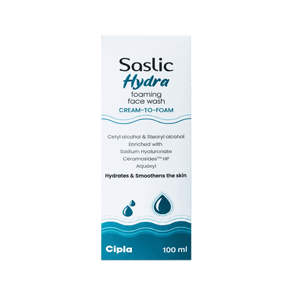Saslic Hydra Foaming Cream-To-Foam Face Wash 100ml