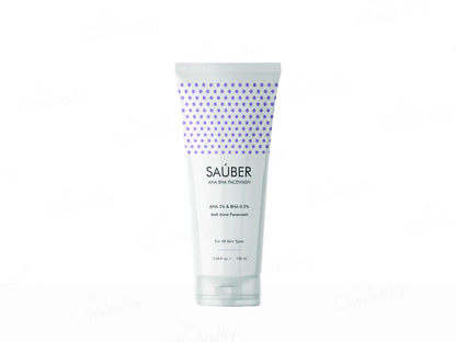 Sauber AHA BHA Facewash 100ml