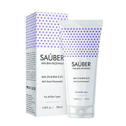 Sauber AHA BHA Facewash 100ml