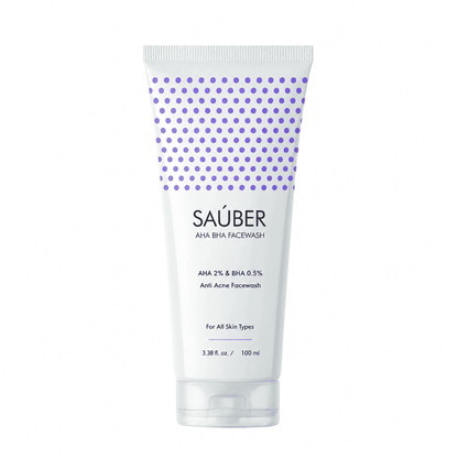 Sauber AHA BHA Facewash 100ml