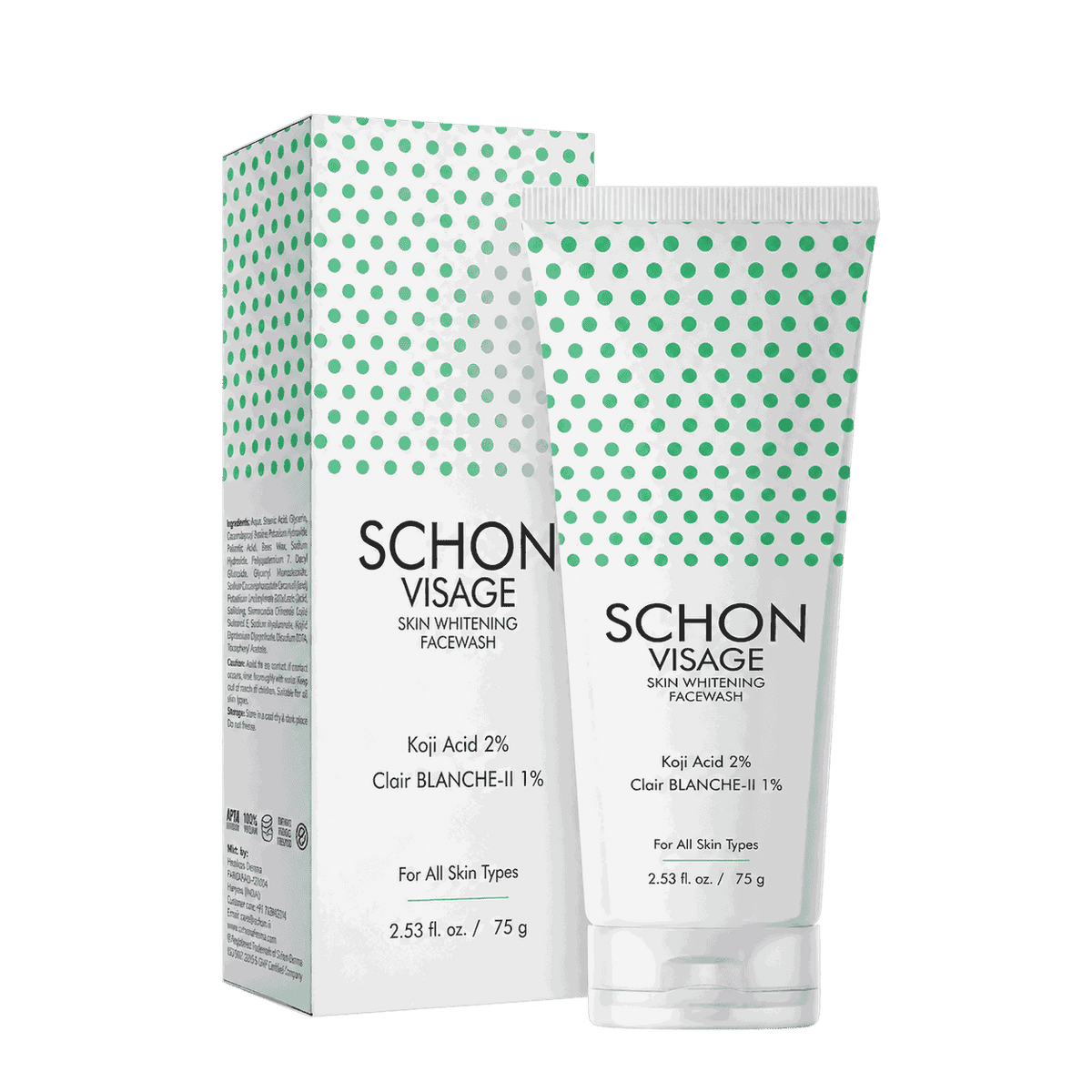 Schon Visage Skin Whitening Facewash 75gm