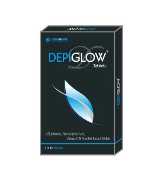 Depiglow Whitening Tablet 10 Tab PACK OF 2