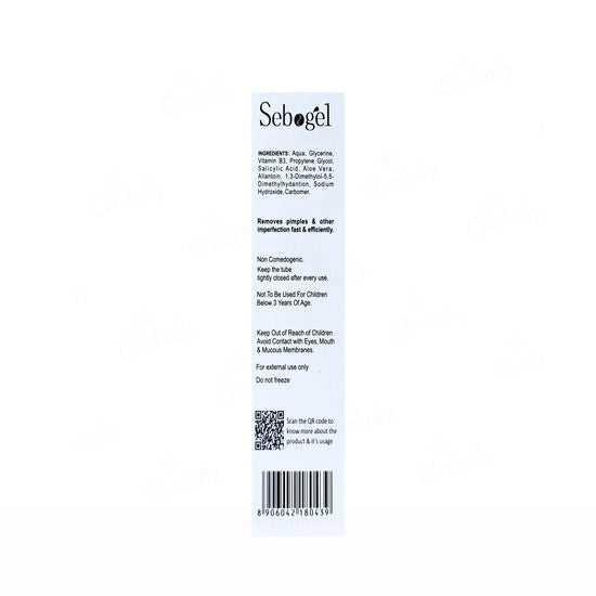 Sebogel Salicylic Acid & Nicotinamide Gel, 30gm