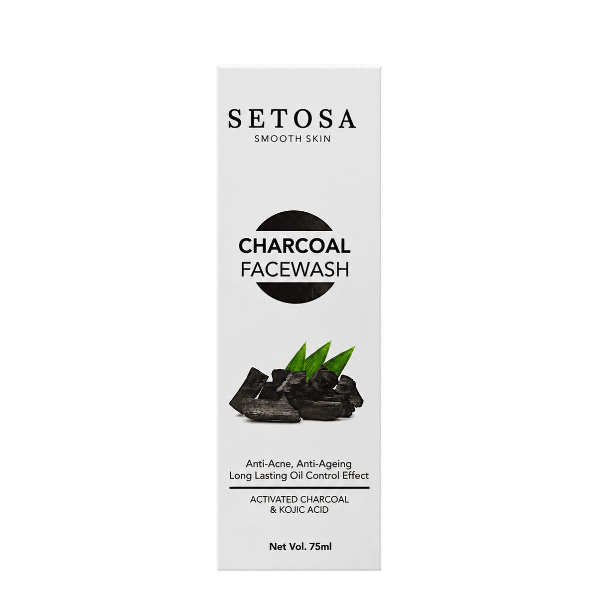 Setosa Smooth Skin Charcoal Face Wash 75ml