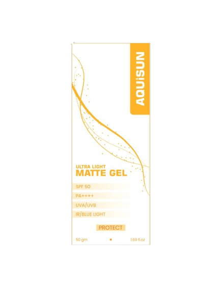 AQUISUN ULTRA LIGHT MATTE GEL SPF 50, 50gm