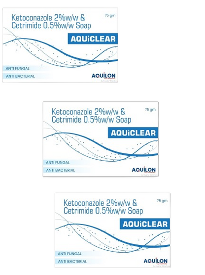 AQUICLEAR SOAP 75gm, pack of 3