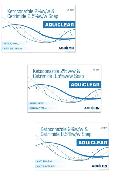AQUICLEAR SOAP 75gm, pack of 3