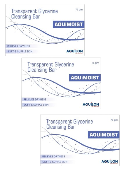 AQUIMOIST Transparent SOAP 75gm, pack of 4
