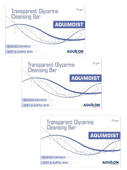 AQUIMOIST Transparent SOAP 75gm, pack of 4