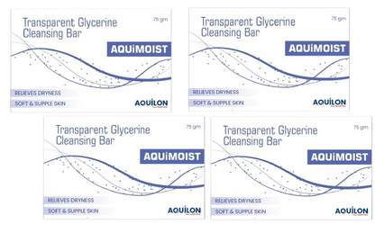 AQUIMOIST Transparent SOAP 75gm, pack of 4