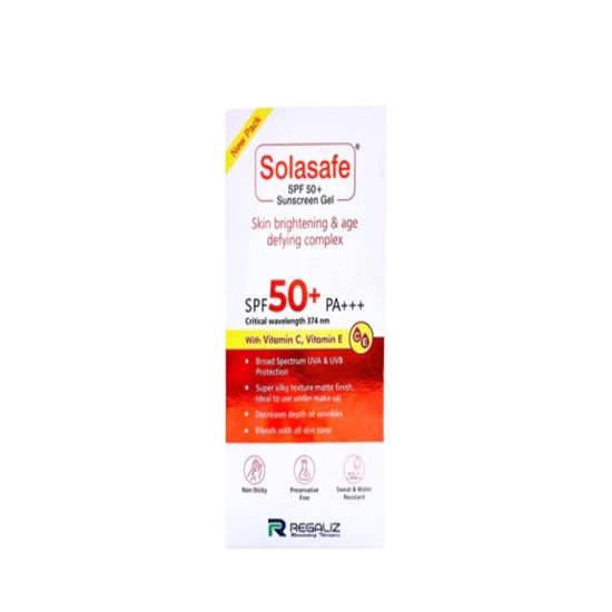 Solasafe Spf 50+ Sunscreen Gel, 50gm – Dermatics.in