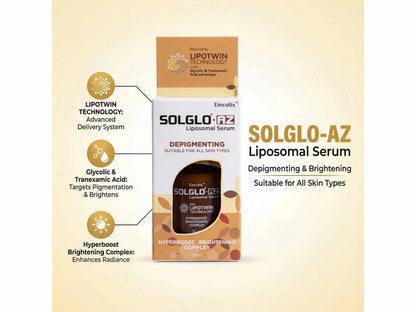 Solglo-AZ Depigmenting Liposomal Serum, 30ml