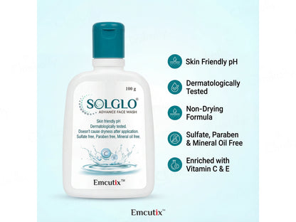 Solglo Advance Face Wash, 100g