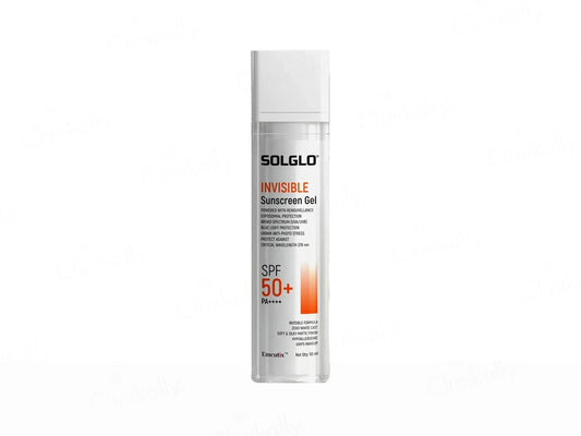 Solglo Invisible Sunscreen Gel SPF 50+ PA++++, 50ml